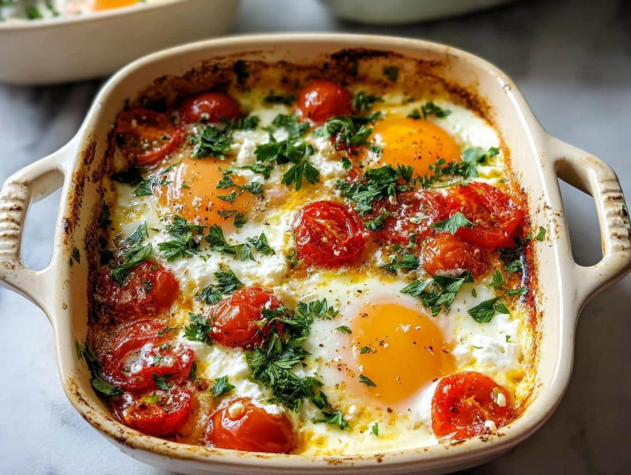 Baked Feta Eggs: Divine & Quick 10-Minute Meal - Baked Feta Eggs - main visual representation