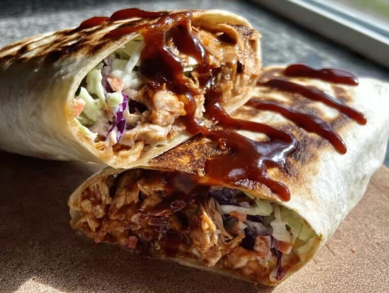 Bbq Chicken Coleslaw Wraps