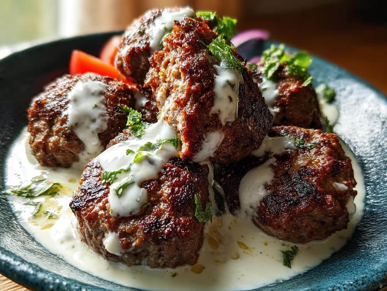 Easy Beef Kofta Garlic Yogurt: 25 Min Delight - Beef Kofta Garlic Yogurt - additional detail