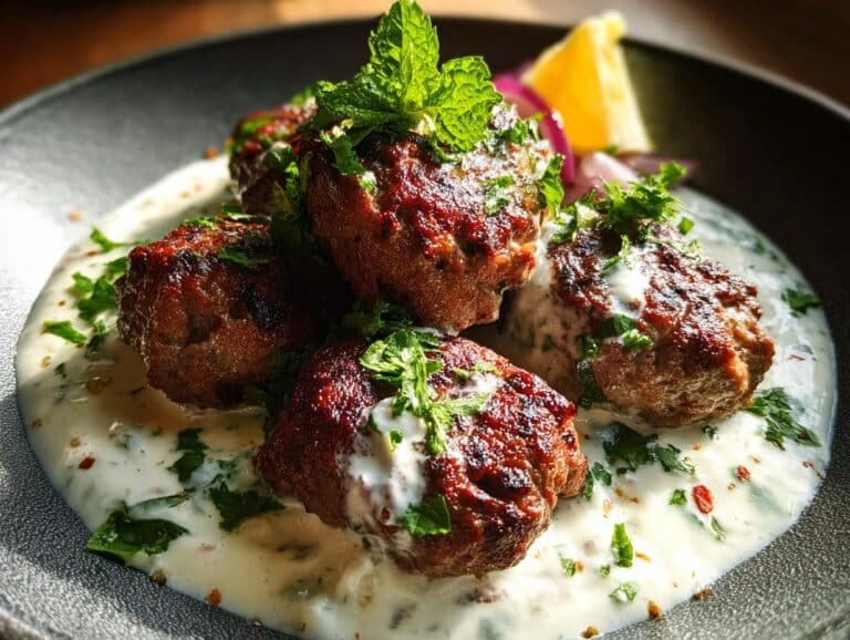 Beef Kofta Garlic Yogurt