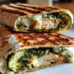Cheesy Garlic Chicken Wraps