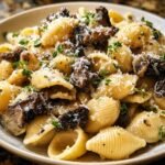 Decadent Pasta Morel Mushrooms