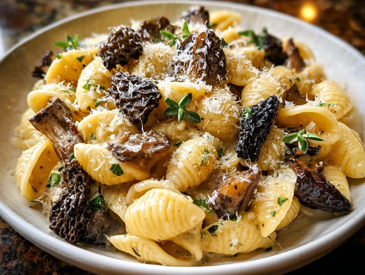Decadent Pasta Morel Mushrooms: 1 Amazing Recipe - Decadent Pasta Morel Mushrooms - additional detail