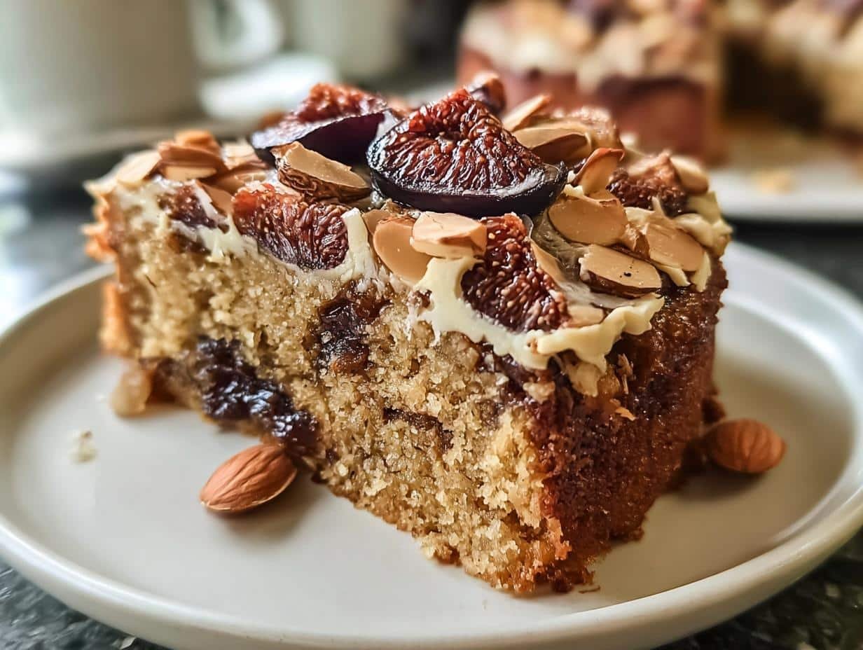 Fig Almond Date Cake