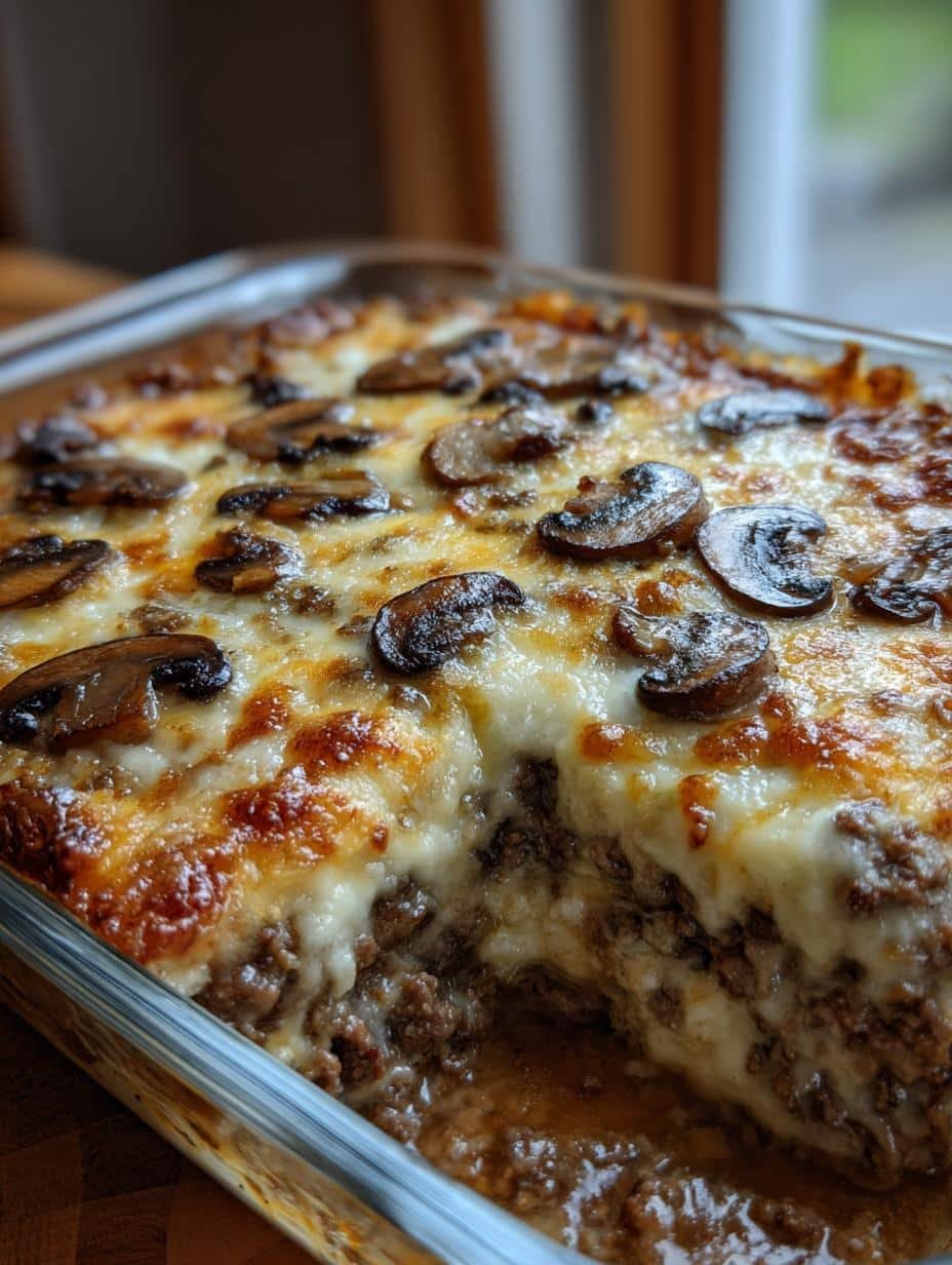 Hamburger Mushroom Bake - detail 1