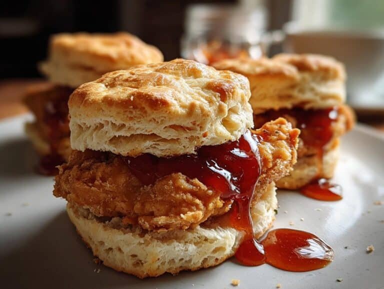 Hot Honey Chicken Biscuits