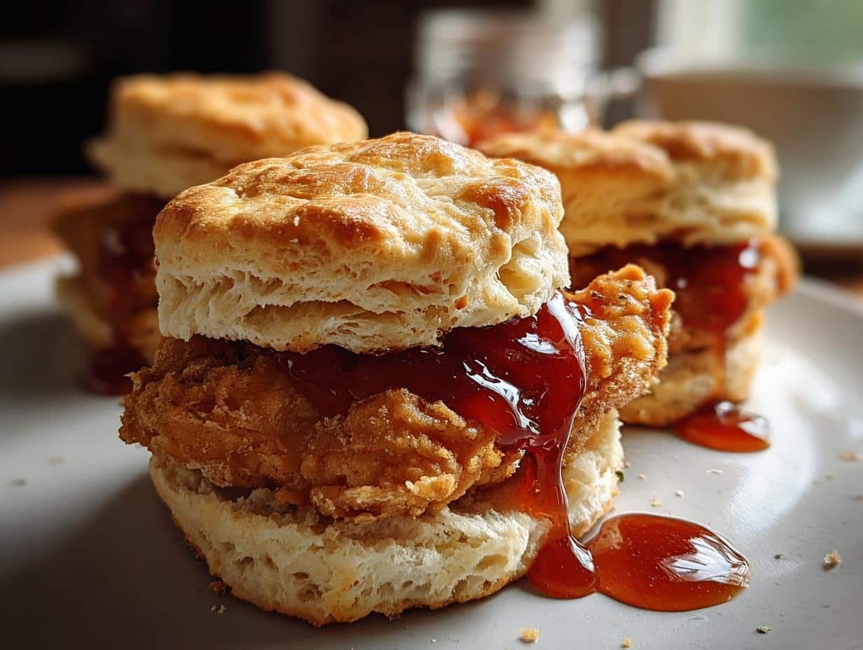 Hot Honey Chicken Biscuits