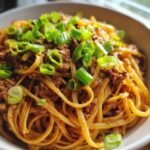 Mongolian Ground Beef Noodles