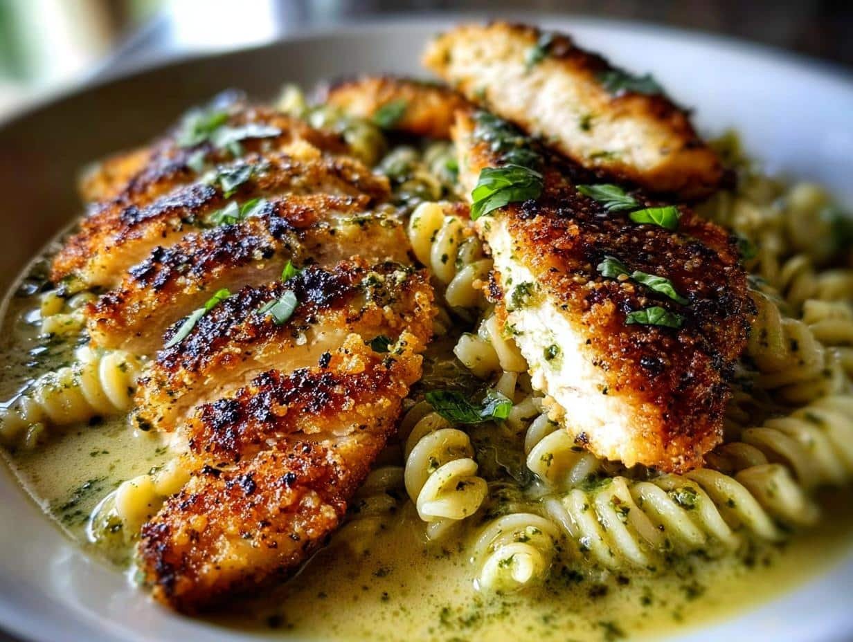 Pesto Pasta Crispy Parmesan: 1 Mouthwatering Way - Pesto Pasta Crispy Parmesan - additional detail
