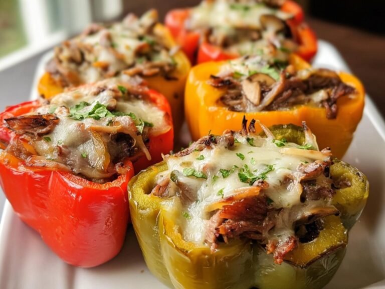Philly Cheesesteak Stuffed Peppers