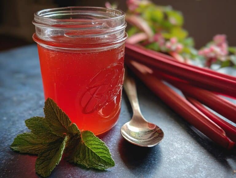 Rhubarb Infused Syrup