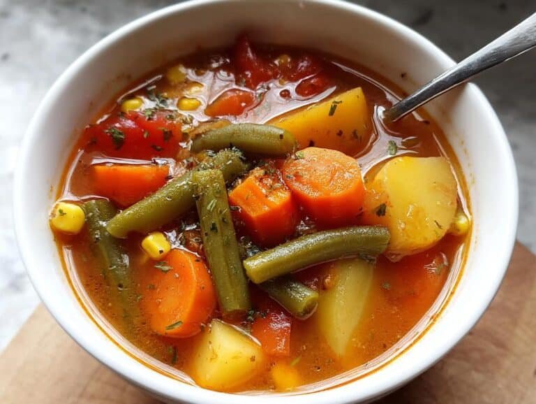Slow Cooker Vegetable Soup