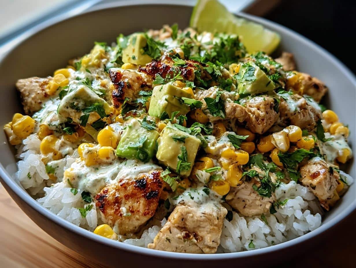 Street Corn Chicken Rice