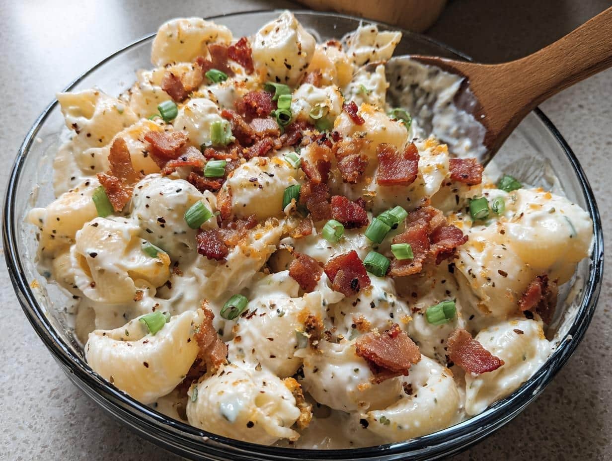 Savory 15-Min Bacon Ranch Cheddar Pasta - Bacon Ranch Cheddar Pasta - additional detail