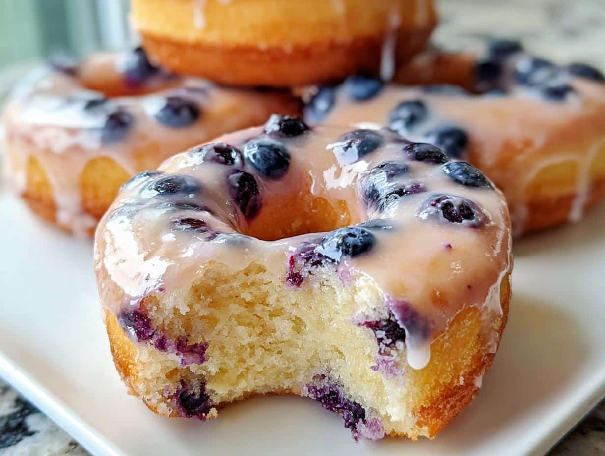 Baked Blueberry Donuts: 1 Easy Recipe - Baked Blueberry Donuts - additional detail