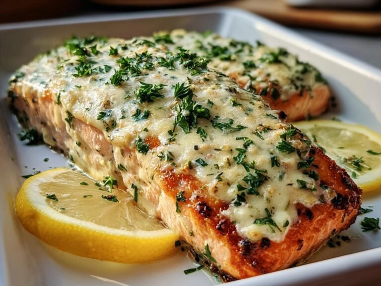 Baked Boursin Salmon