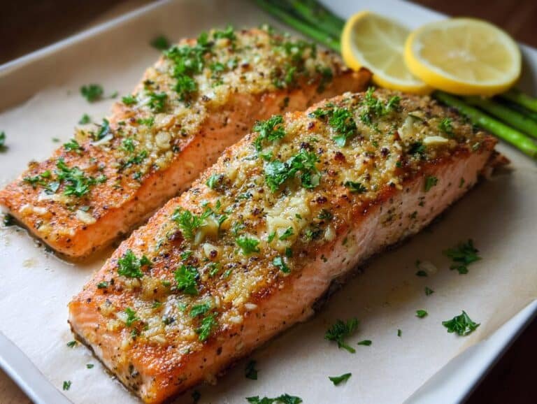 Baked Salmon Garlic Dijon