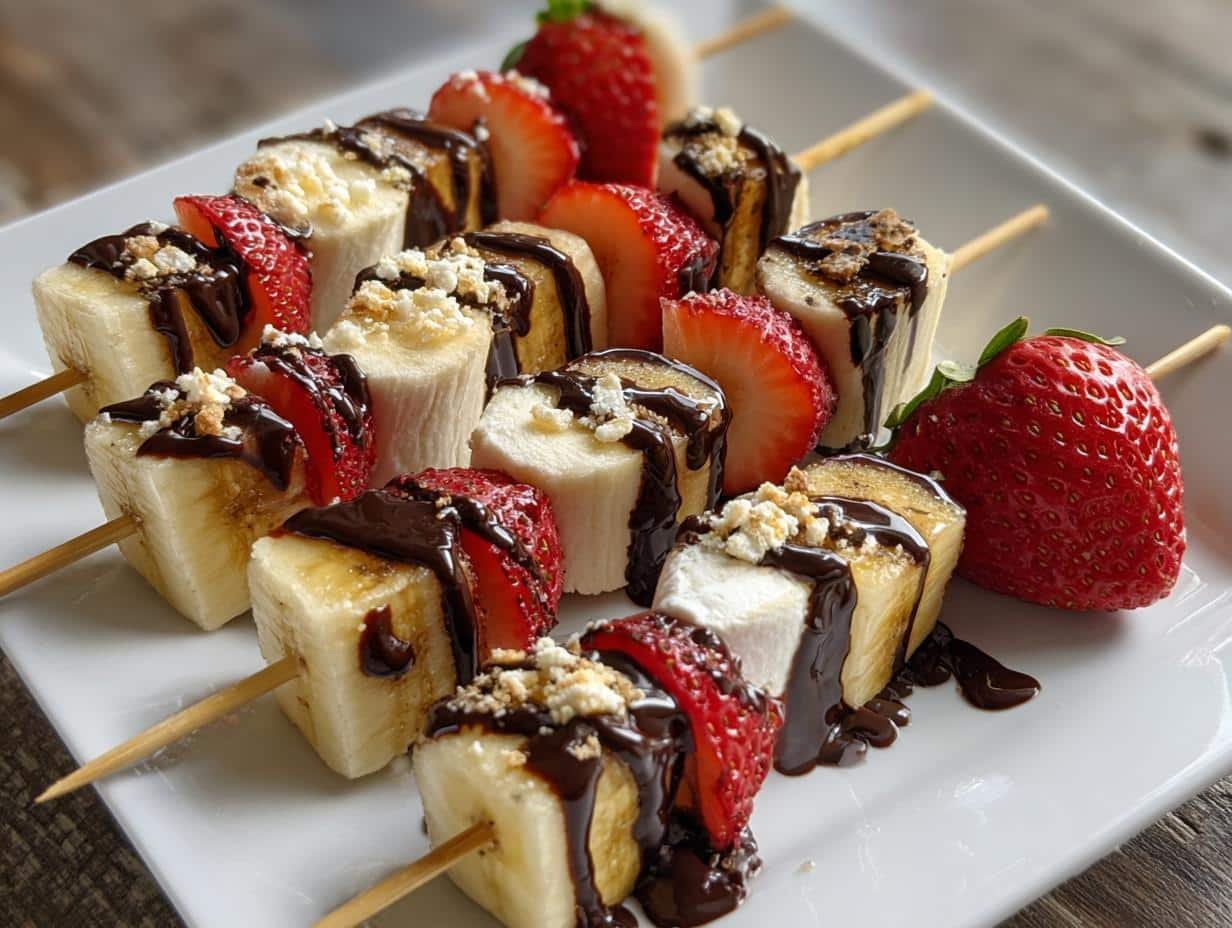 Banana Split Dessert Kabobs - Banana Split Dessert Kabobs - additional detail