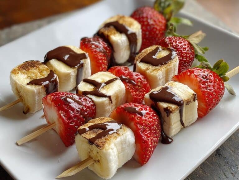 Banana Split Dessert Kabobs