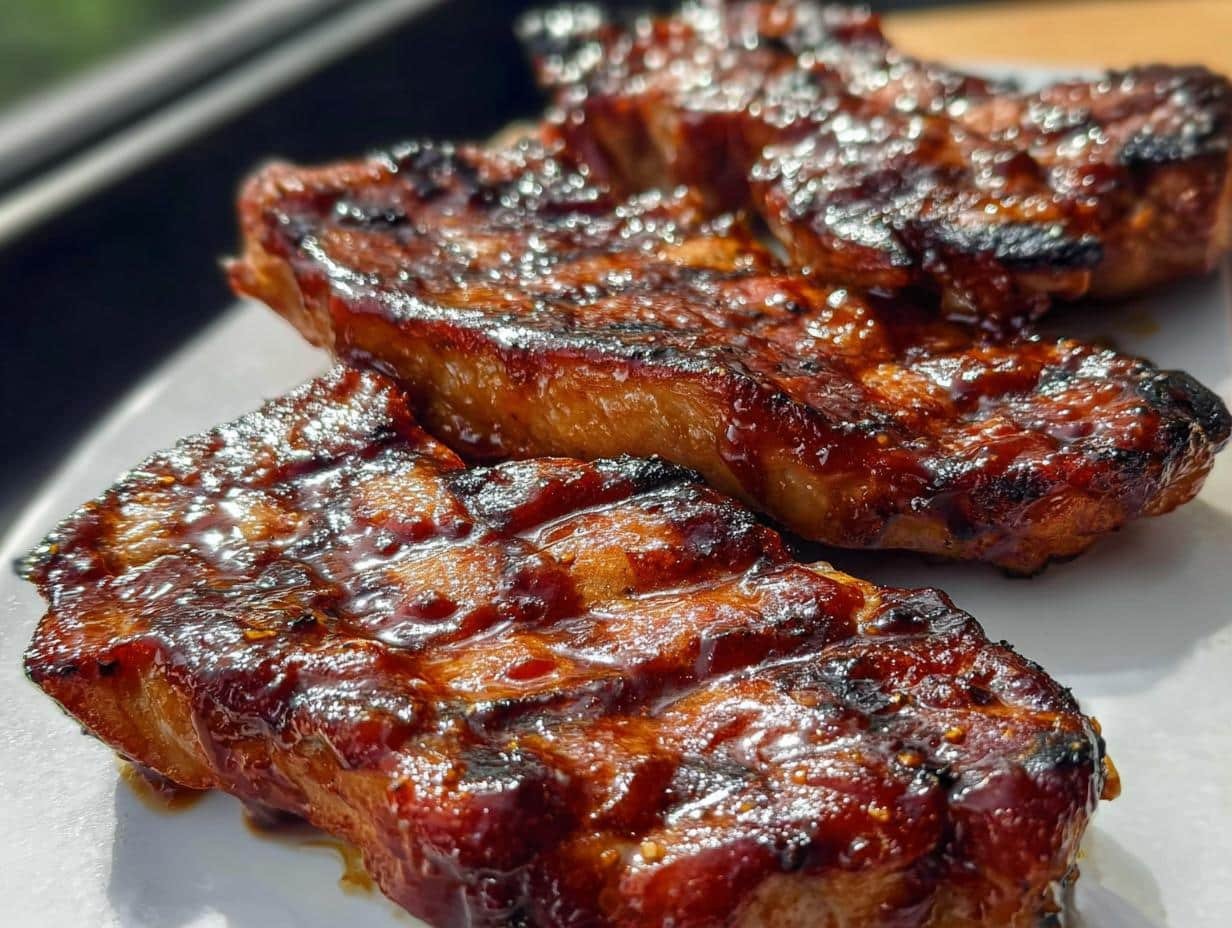 Barbecued Pork Steaks