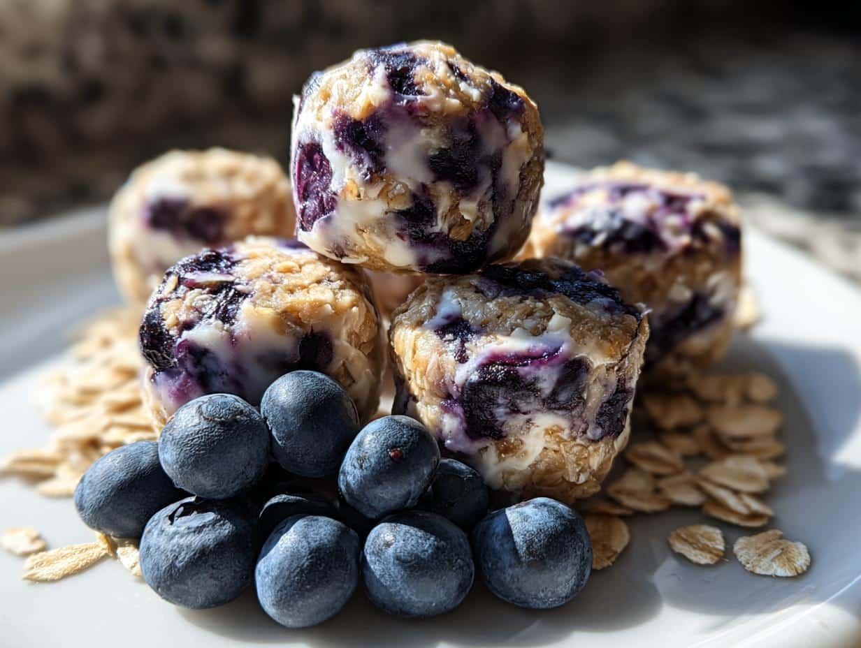 Blueberry Cheesecake Protein Bites: Pure Bliss - Blueberry Cheesecake Protein Bites - additional detail