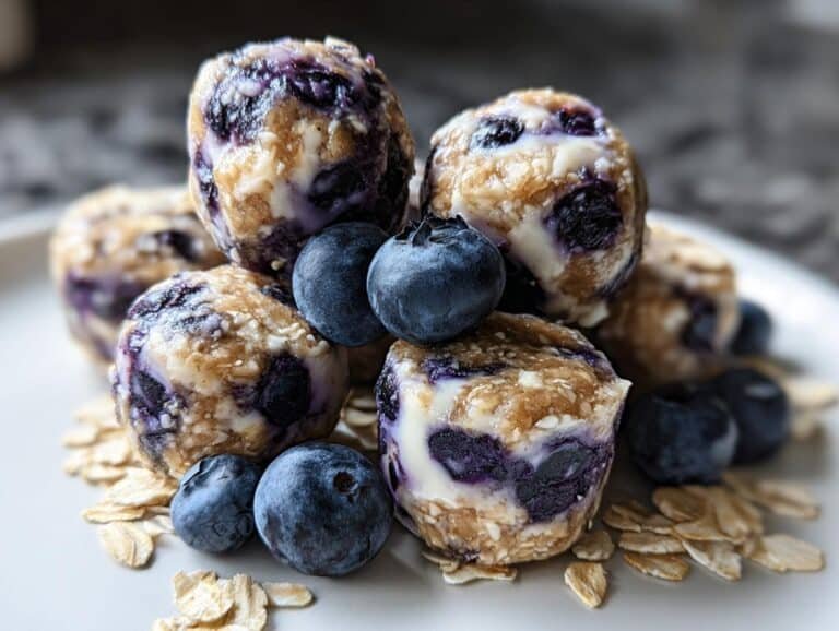 Blueberry Cheesecake Protein Bites