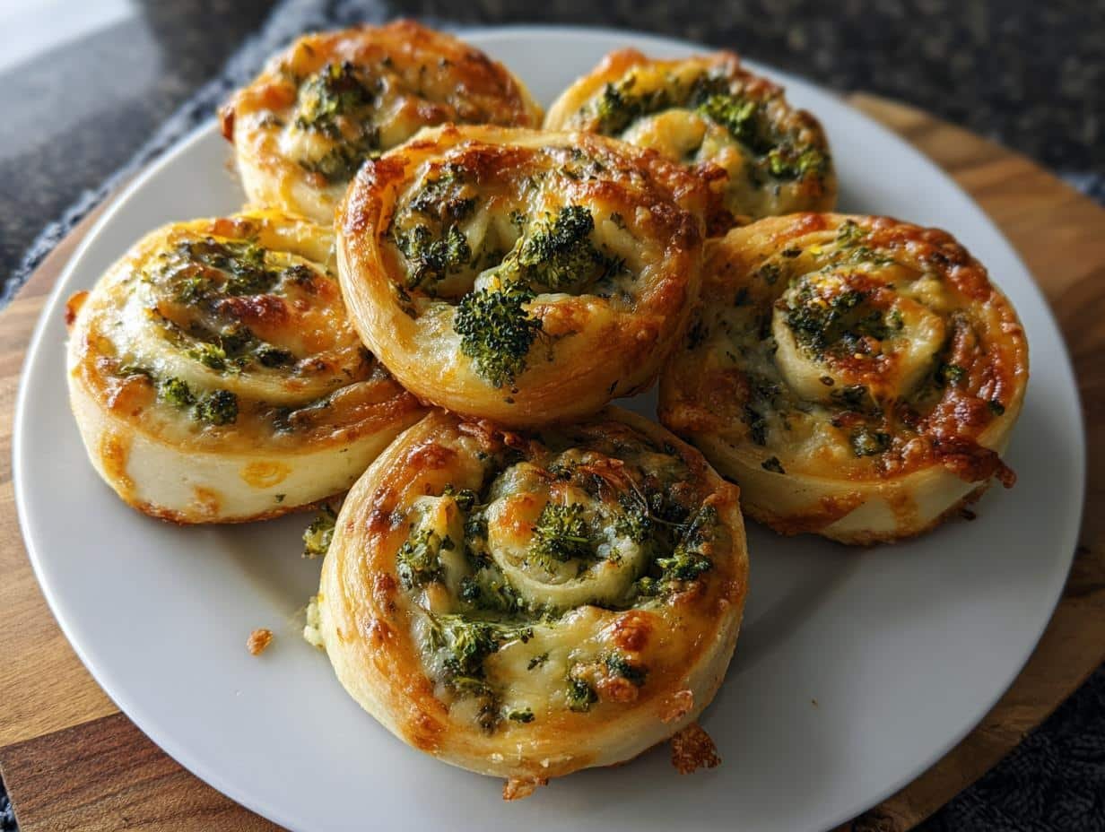 Broccoli Cheese Pinwheels