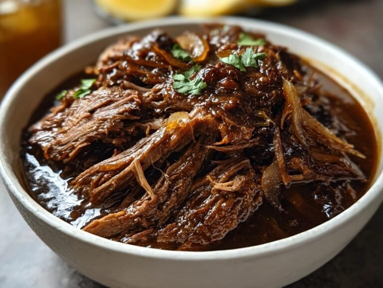 Caramelized Pulled Beef Brisket