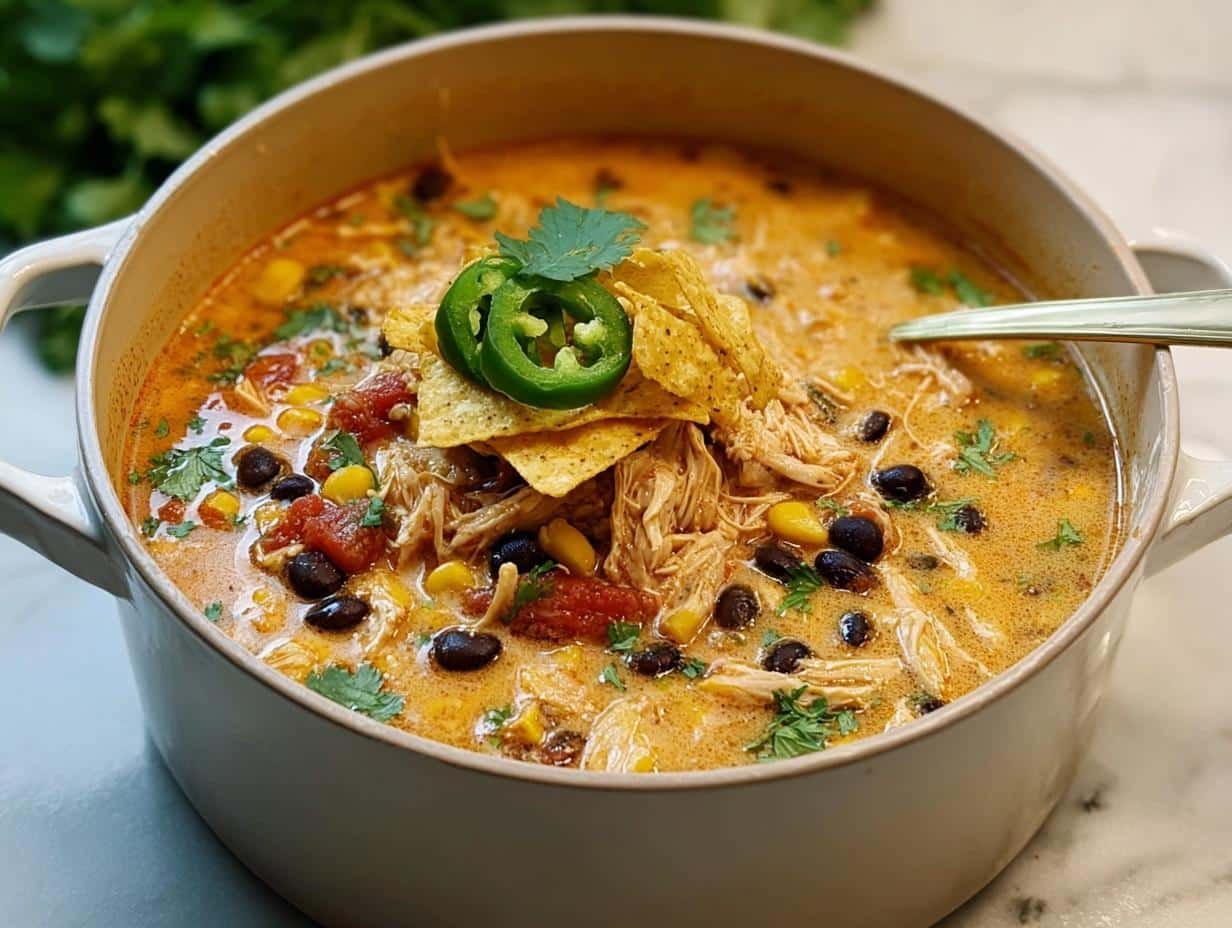 Chicken Enchilada Soup: 5 Delicious Secrets - Chicken Enchilada Soup - additional detail