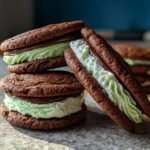 Chocolate Mint Cookie Sandwiches