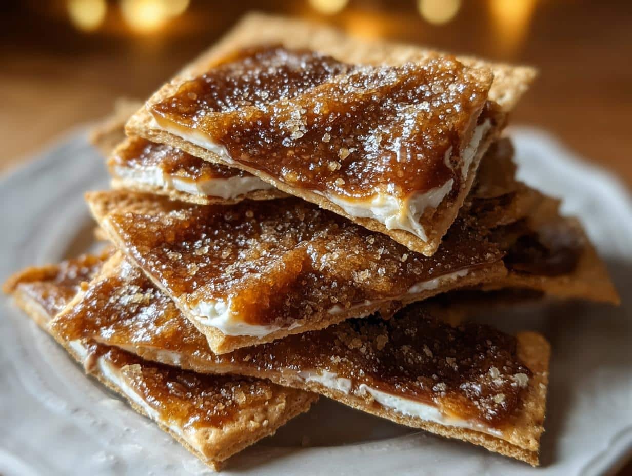 Churro Saltine Toffee: 2 Minute Heavenly Treat - Churro Saltine Toffee - additional detail