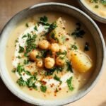 Garlic Chickpea Soup