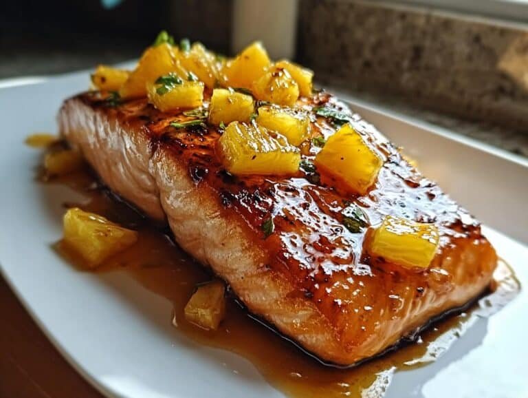 Honey Pineapple Salmon