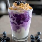 Iced Blueberry Cheesecake Latte