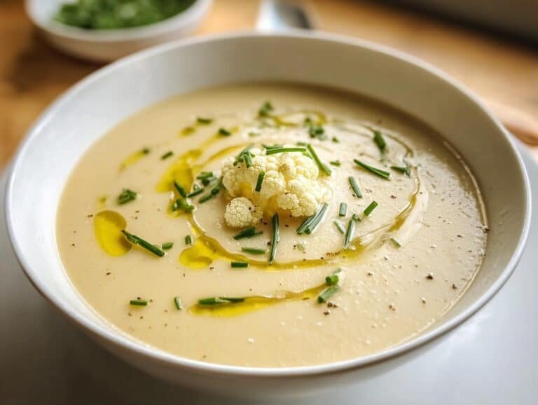 Keto Cauliflower Soup Cream