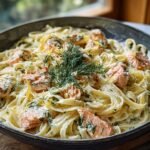 Lemon Dill Salmon Pasta