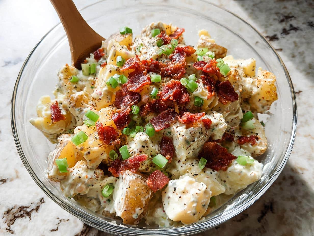 Loaded Baked Potato Salad: 4 Secret Tips - Loaded Baked Potato Salad - additional detail