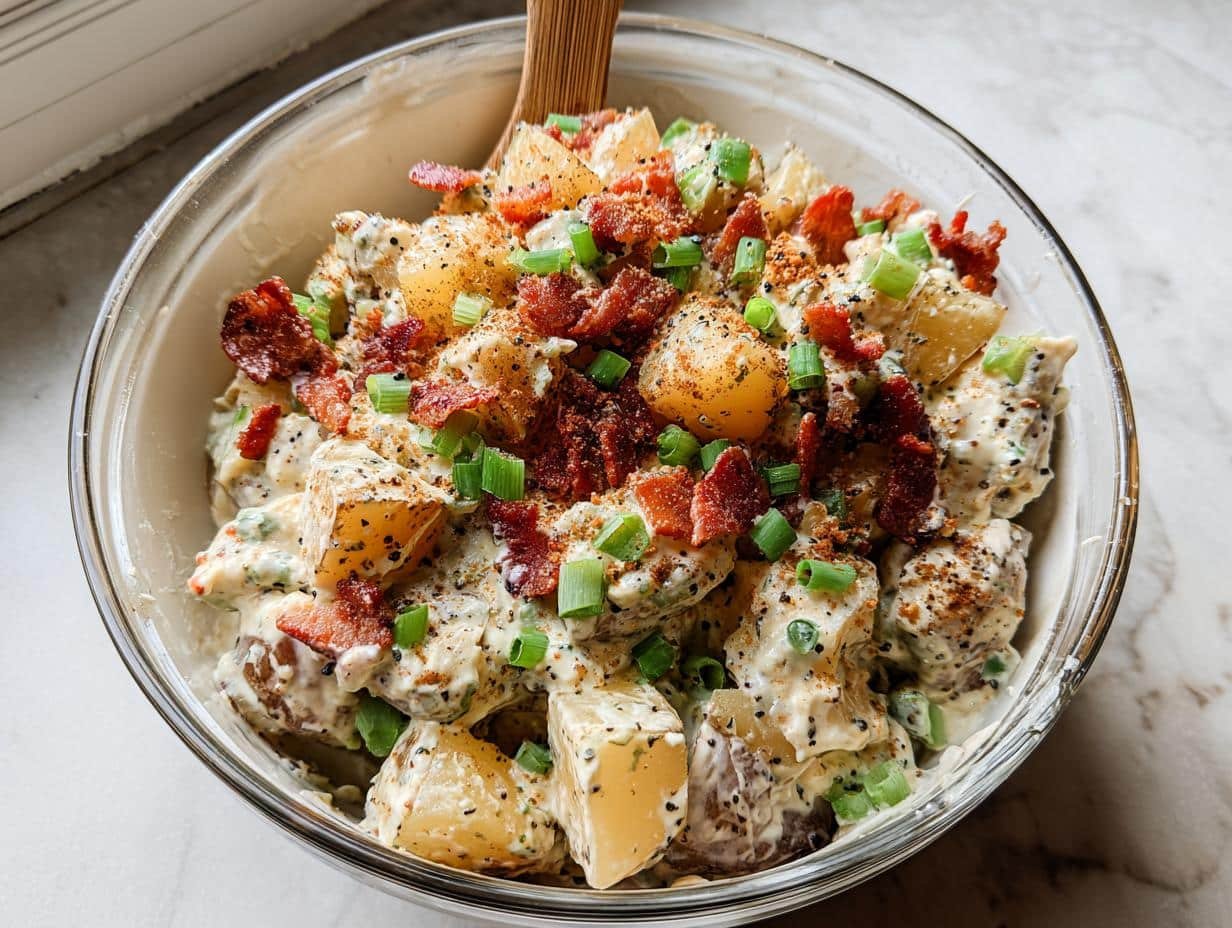 Loaded Baked Potato Salad: 4 Secret Tips - Loaded Baked Potato Salad - additional detail