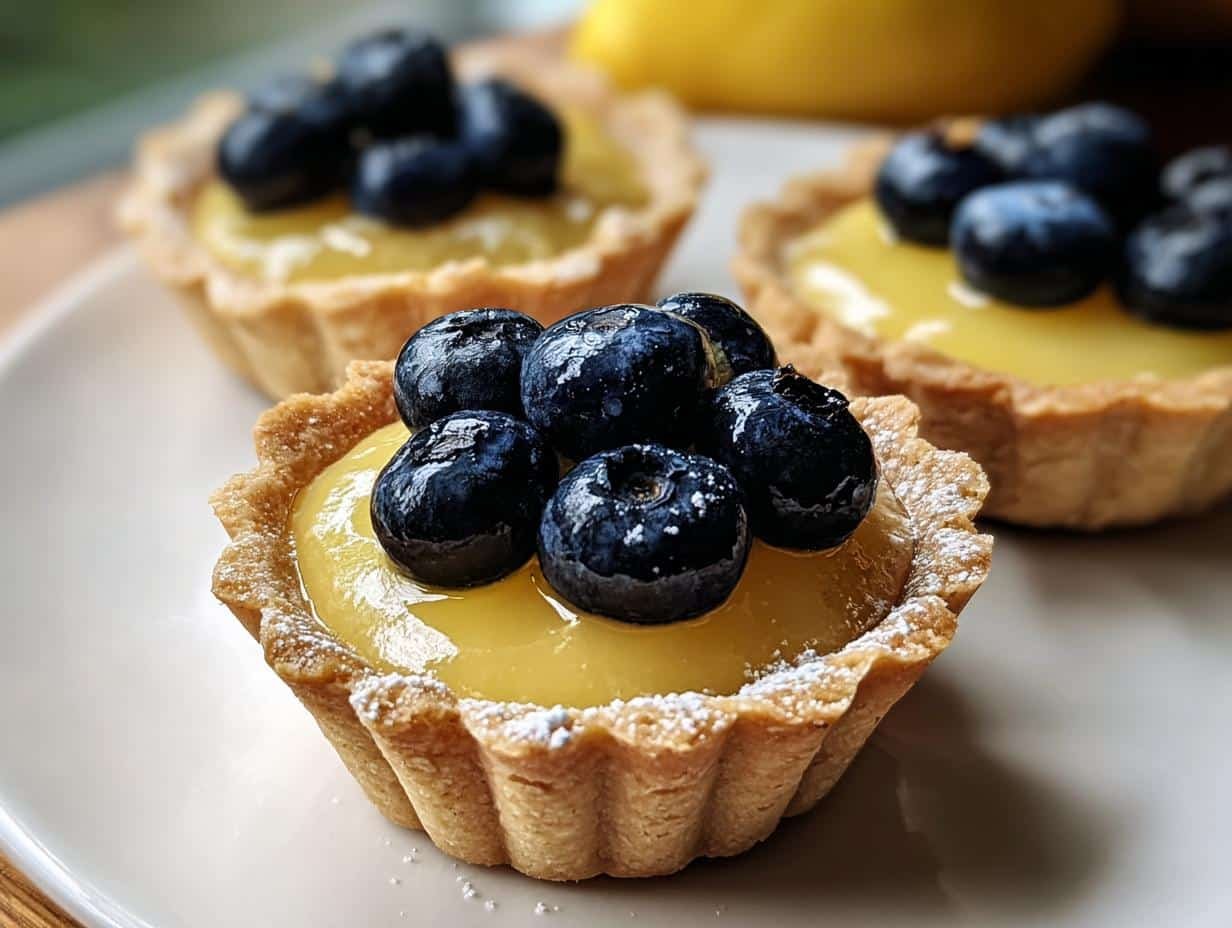 Mini Lemon Blueberry Tarts: Zesty Delight - Mini Lemon Blueberry Tarts - main visual representation