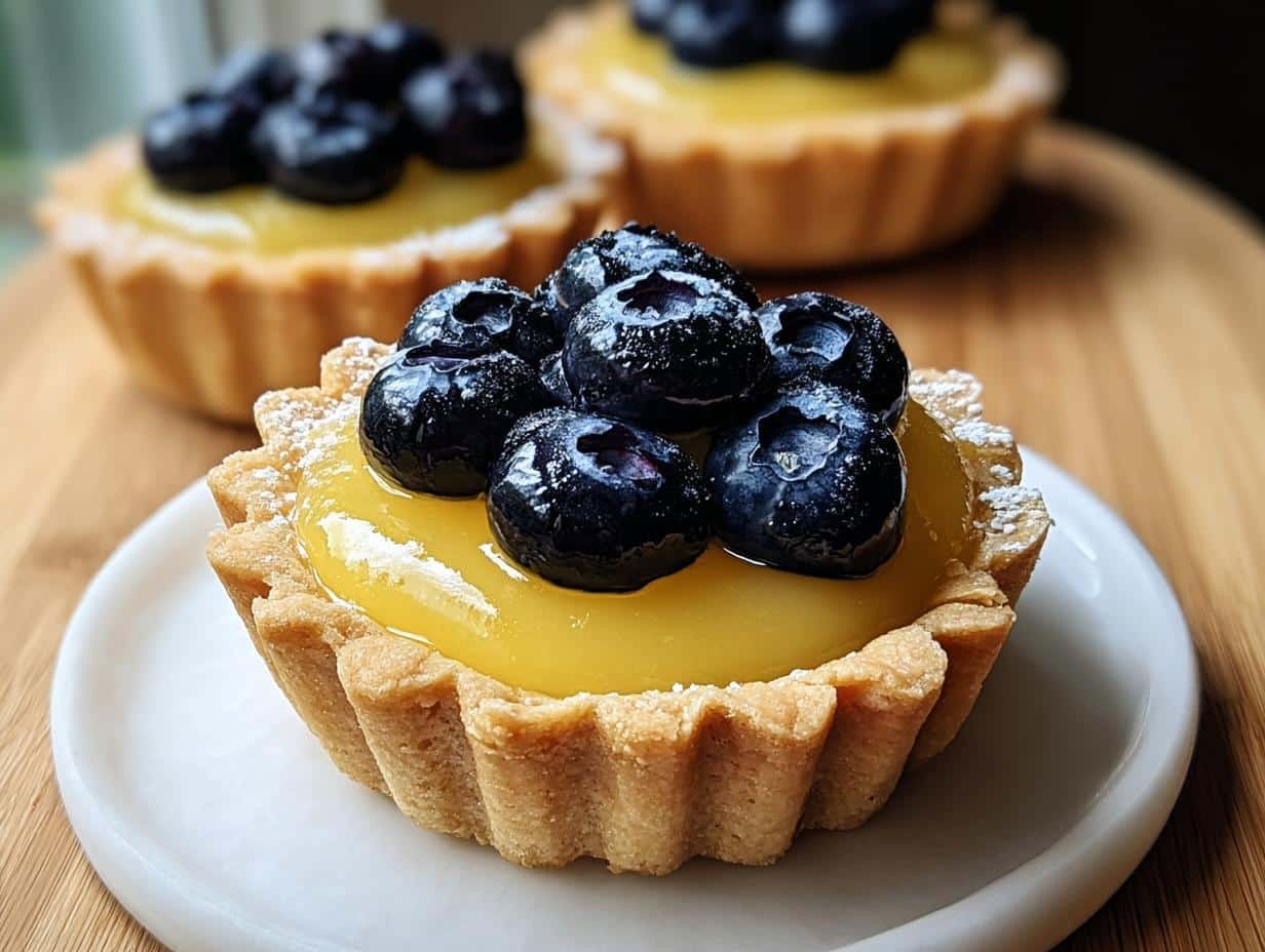 Mini Lemon Blueberry Tarts