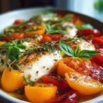 Peach Mozzarella Summer Salad