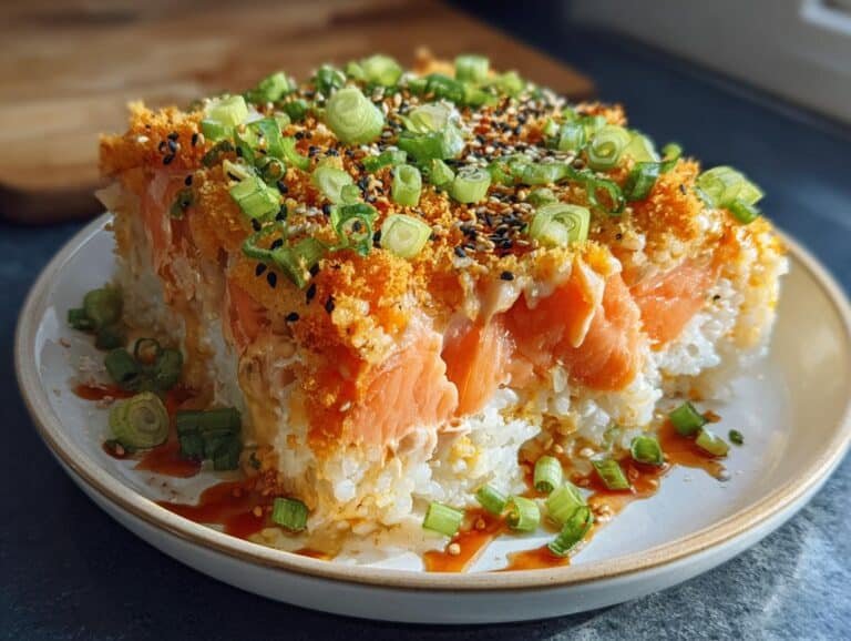 Salmon Sushi Bake
