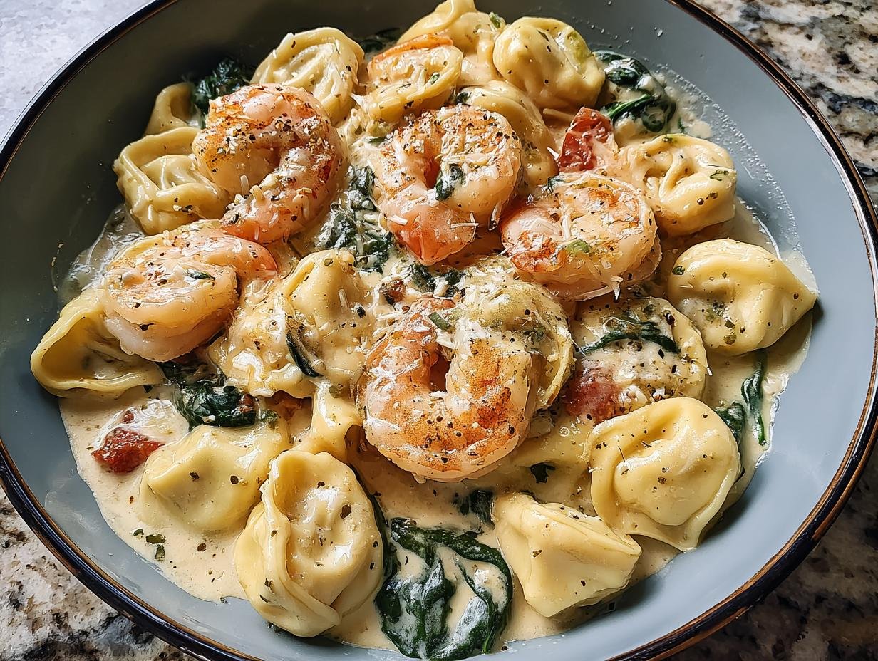 Fantastic Shrimp Tortellini Garlic Cream (30 min) - Shrimp Tortellini Garlic Cream - additional detail