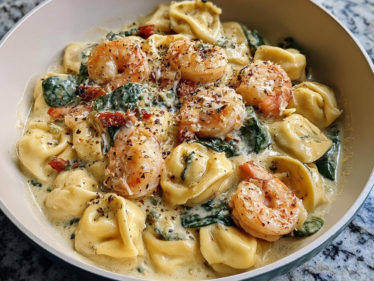 Fantastic Shrimp Tortellini Garlic Cream (30 min) - Shrimp Tortellini Garlic Cream - additional detail