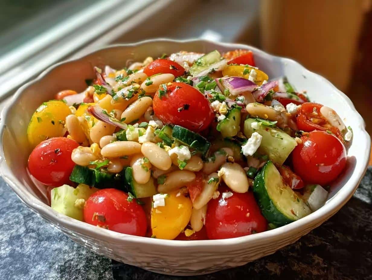 White Bean Salad Summer: 15 Min Sunshine Bowl - White Bean Salad Summer - main visual representation