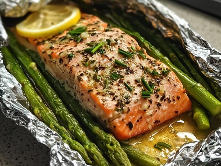 Baked Salmon Foil Asparagus