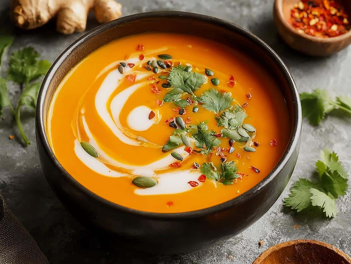 Carrot Ginger Soup: Delicious, Warming 1-Pot Meal - Carrot Ginger Soup - main visual representation