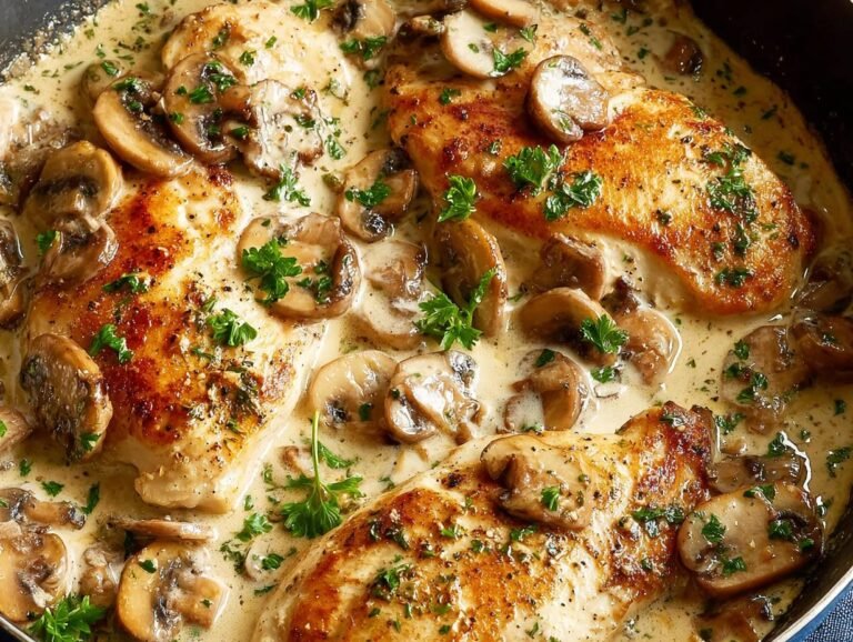 Chicken Garlic Mushroom Sauce