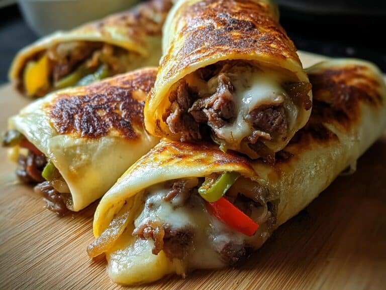 Keto Philly Cheesesteak Roll