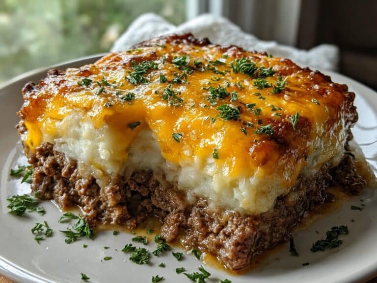 Meatloaf Mashed Potatoes Cheese